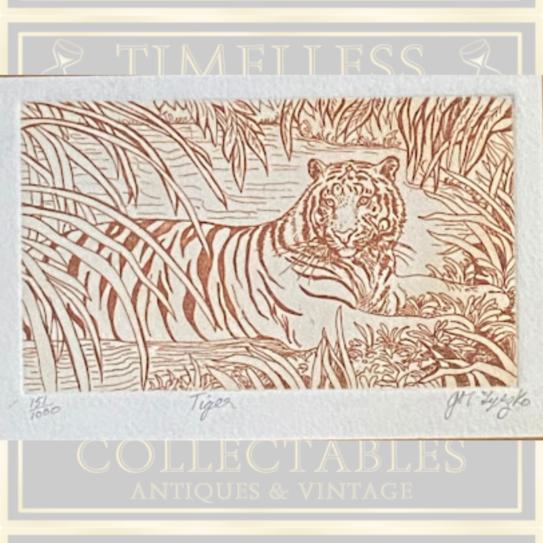 Vintage Limited Edition Lamav Tiiger Eduard Wiiralt