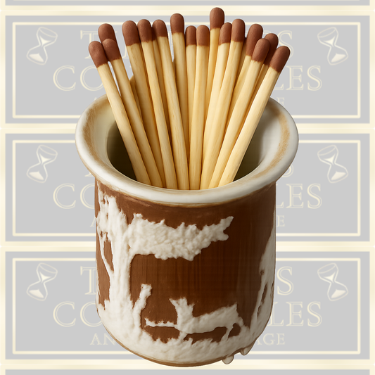 Antique Jasperware MatchStick Stand