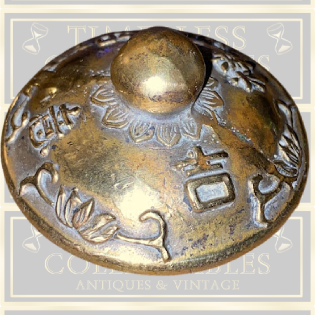 Antique Chinese Qing Dynasty Style Brass teapot