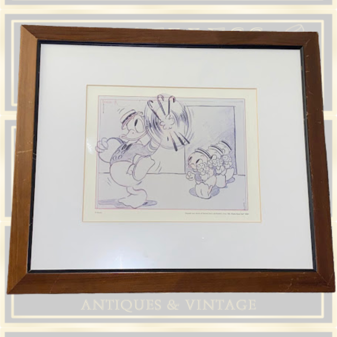 Disney Donald Duck Sketch Mr Duck Steps Out With Nephews Art print
