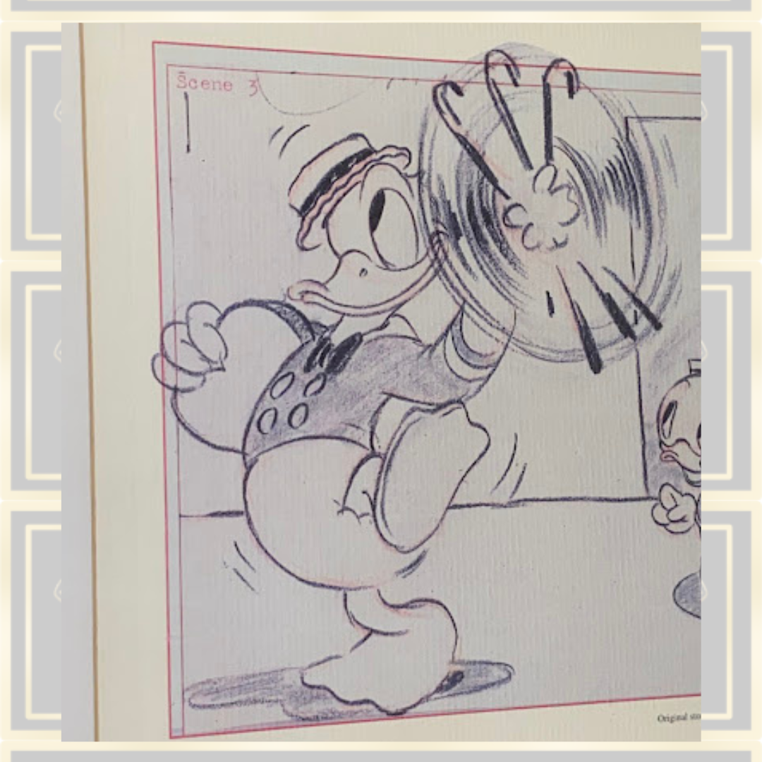 Disney Donald Duck Sketch Mr Duck Steps Out With Nephews Art print