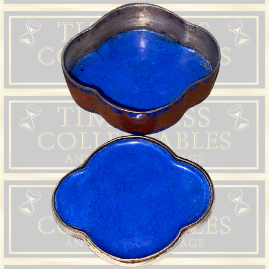 Vintage Chinese Cloisonné Trinket/Pill Box