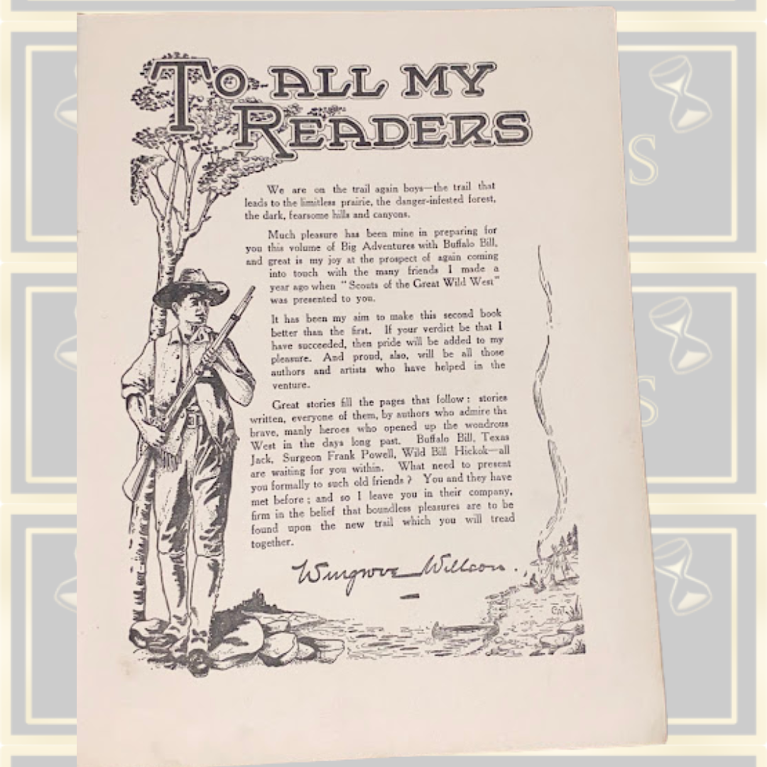 Antique first edition Big Adventures With Buffalo Bill