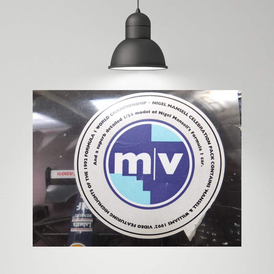 F1 Vintage Nigel Mansell Celebration Pack with Die Cast 1/24 Williams FW14 Car + vhs Video