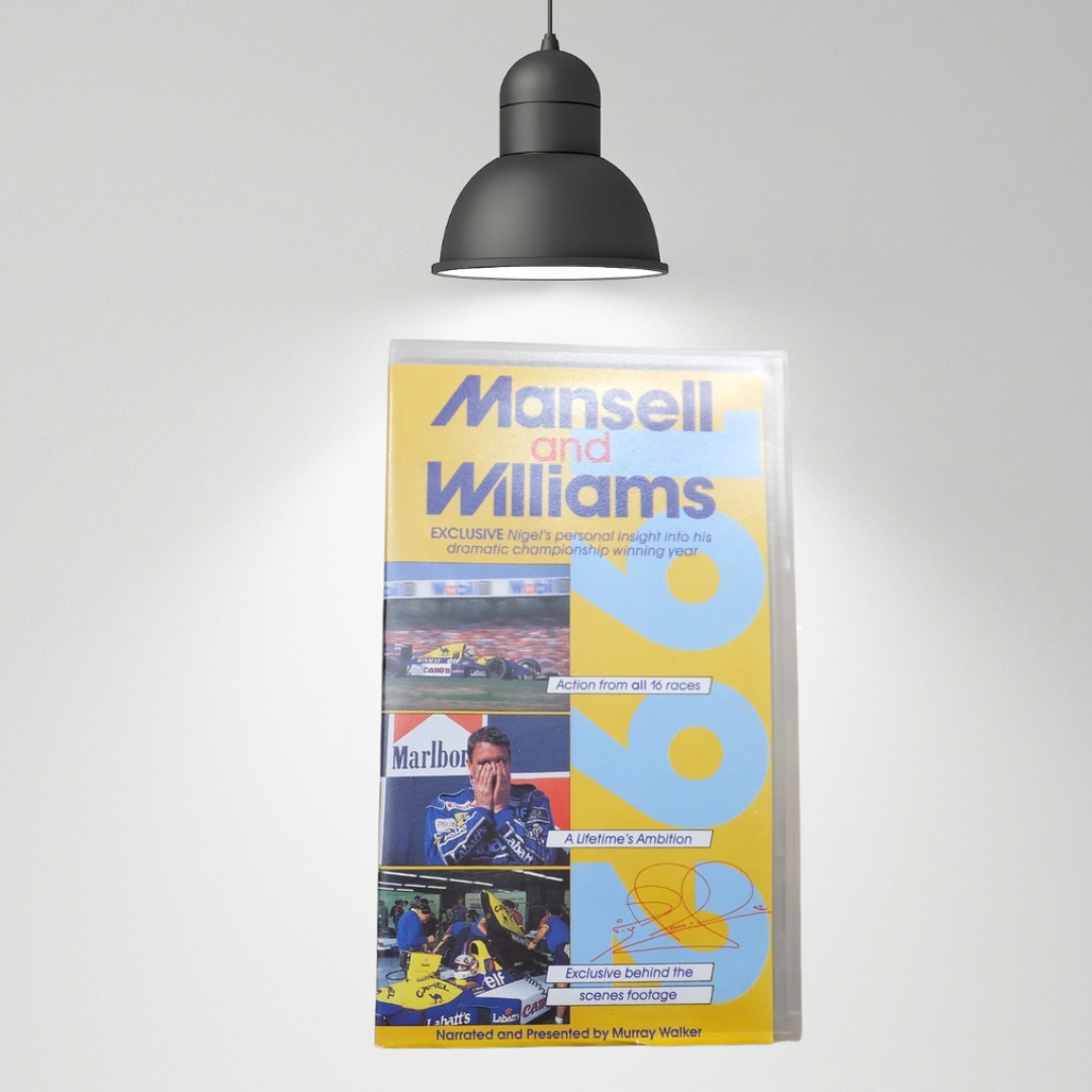 F1 Vintage Nigel Mansell Celebration Pack with Die Cast 1/24 Williams FW14 Car + vhs Video