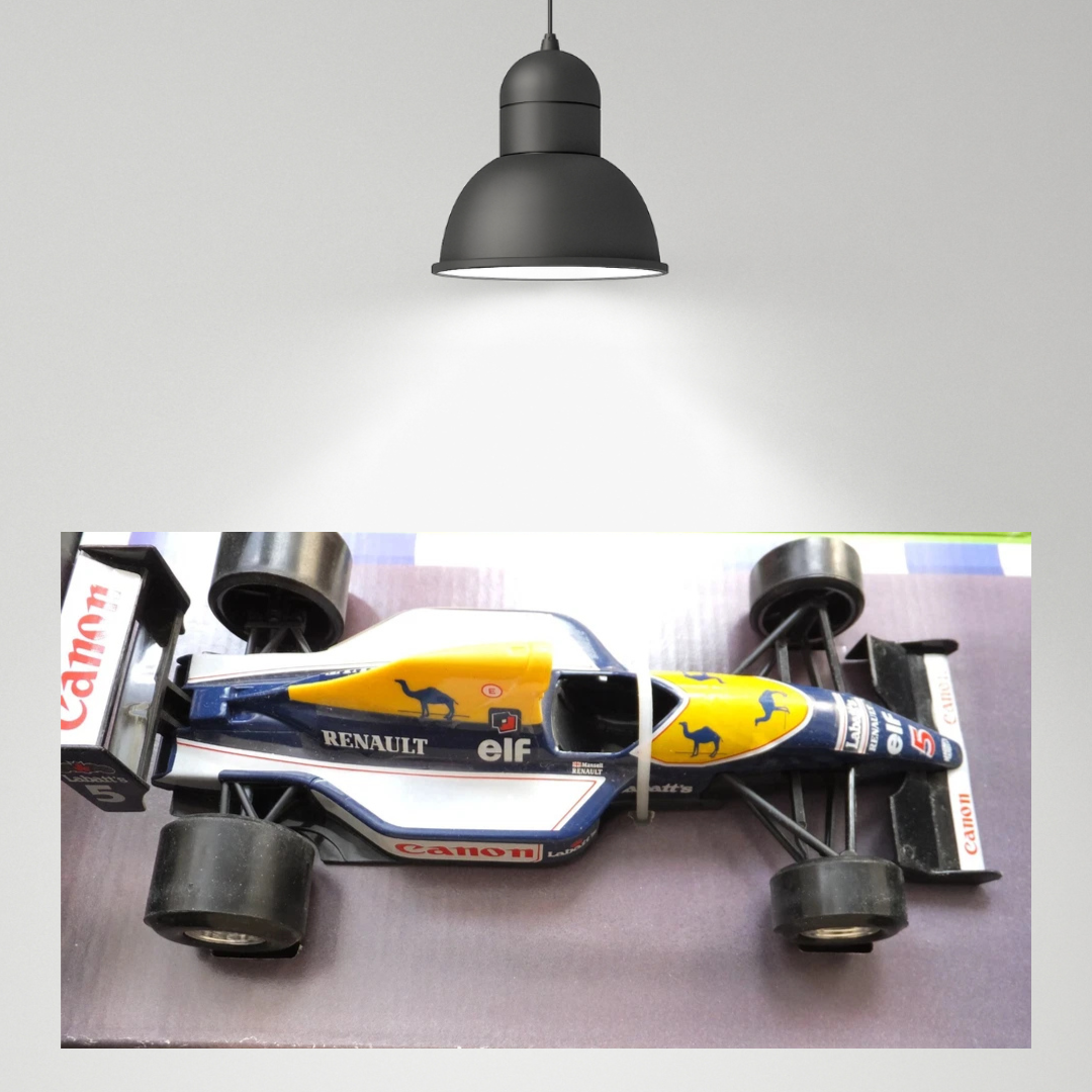 F1 Vintage Nigel Mansell Celebration Pack with Die Cast 1/24 Williams FW14 Car + vhs Video