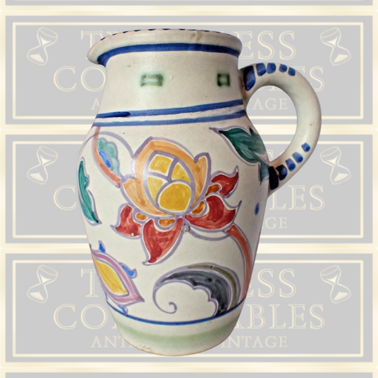 Antique Large Art Deco Honiton Pottery Jug