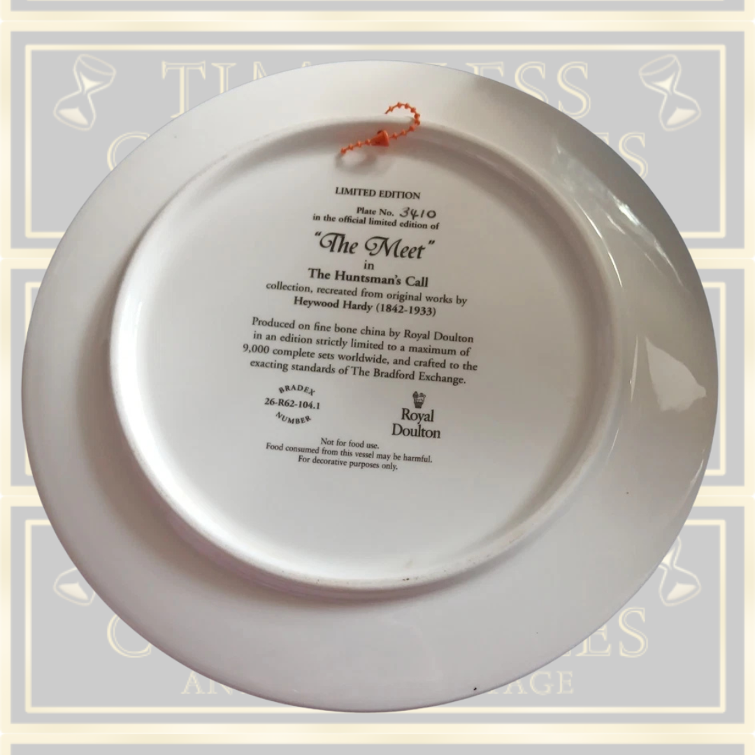 Four Royal Doulton Ltd Edition The Hunter's Call Collection Plates