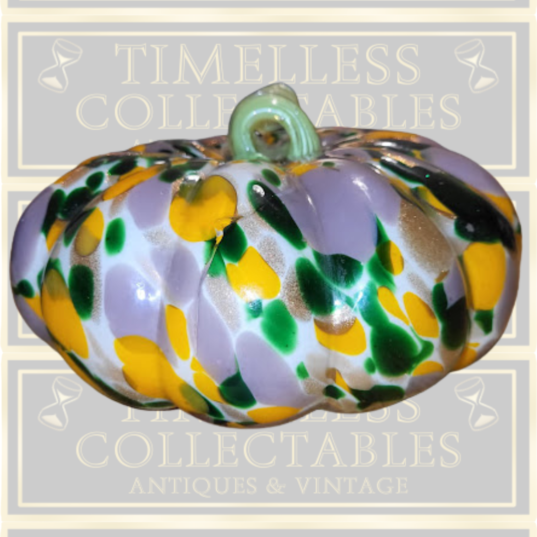 Vintage large Murano Art Glass Pumpkin
