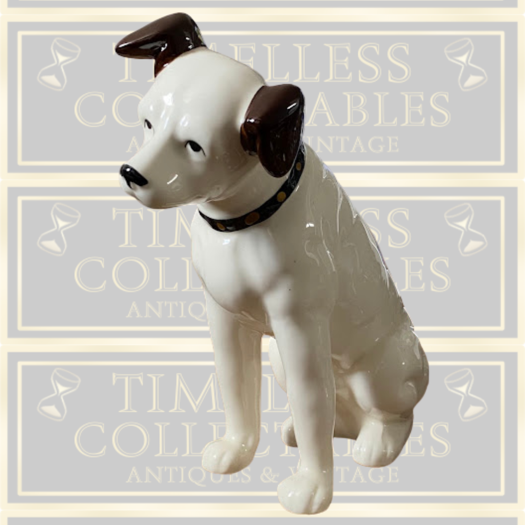 Vintage RCA VICTOR HIS MASTERS VOICE NIPPER Ceramic Dog