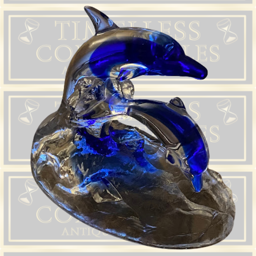 Vintage Cristal d'Arques Dolphin Figurine