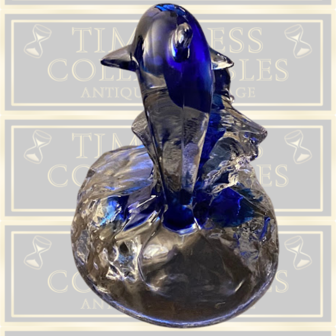 Vintage Cristal d'Arques Dolphin Figurine