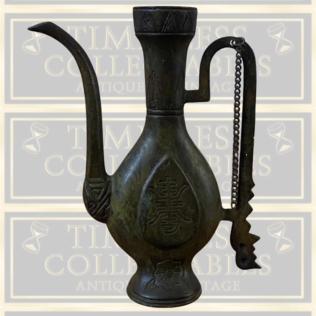 Antique Chinese Bronze Ritual Wine Pitcher
