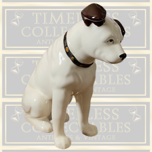 Vintage RCA VICTOR HIS MASTERS VOICE NIPPER Ceramic Dog