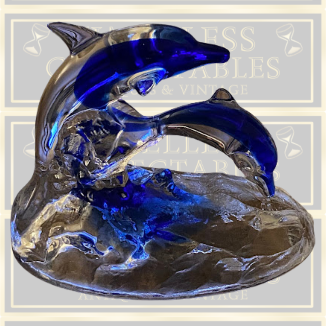 Vintage Cristal d'Arques Dolphin Figurine