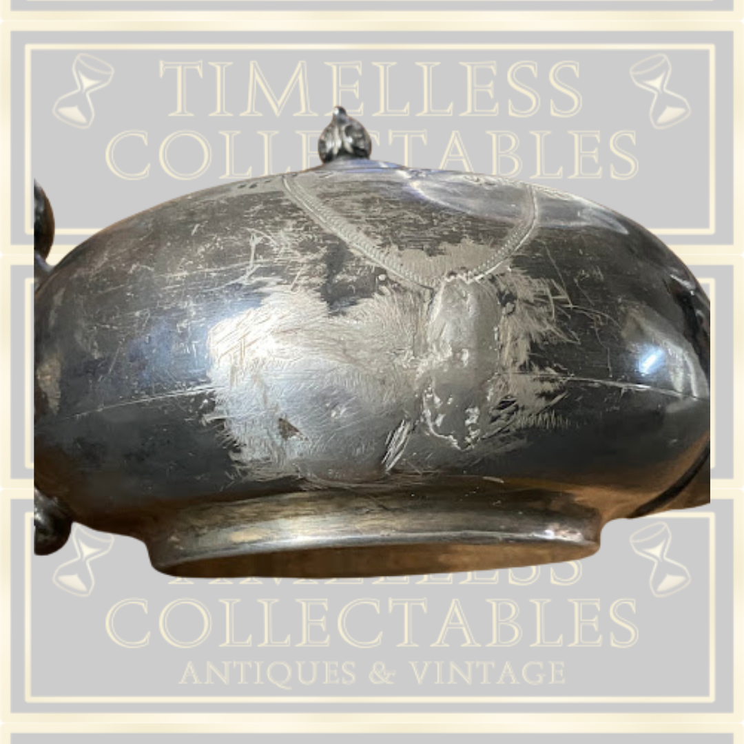 Antique John Turton & Co of Sheffield Silver Plate Victorian Teapot