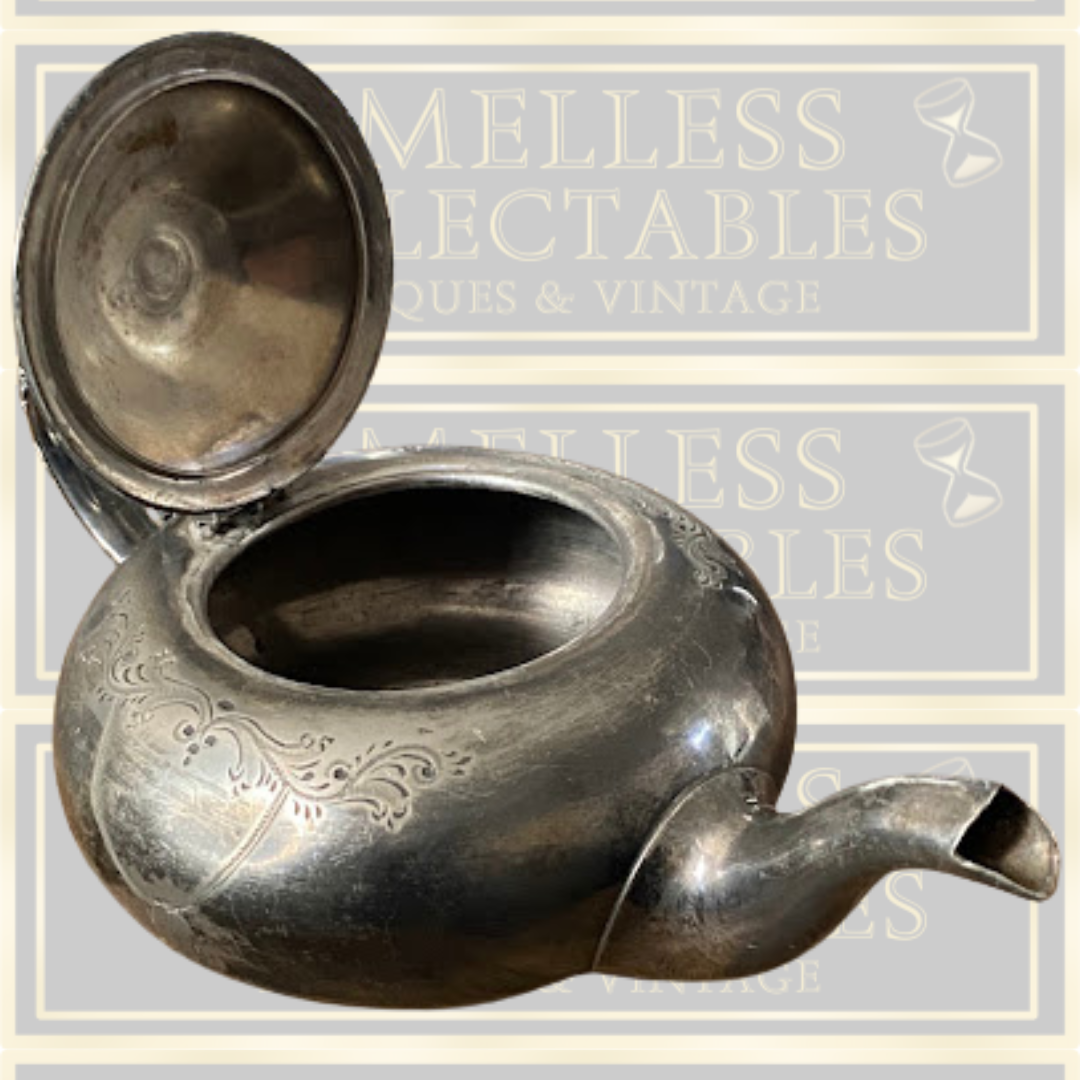 Antique John Turton & Co of Sheffield Silver Plate Victorian Teapot
