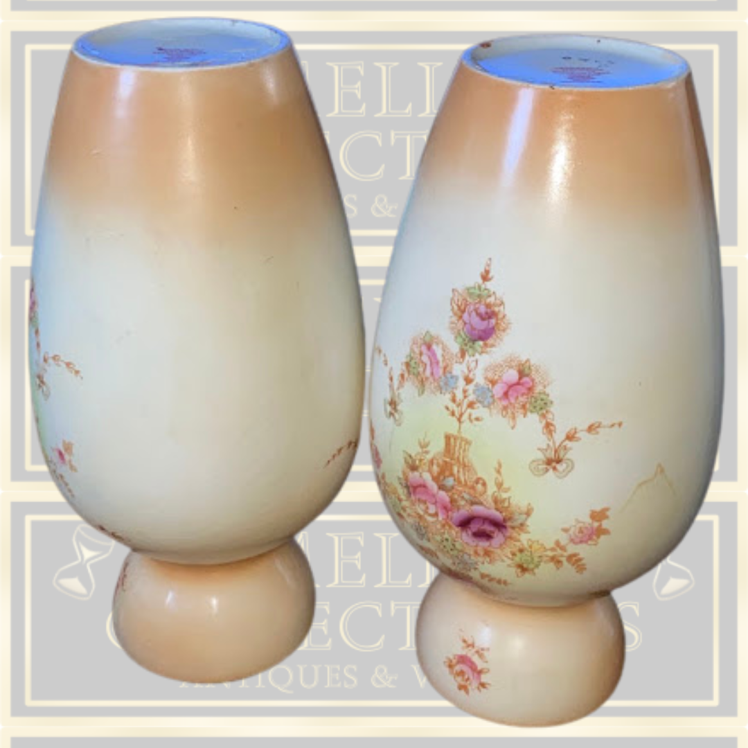 Antique Pair Crown Devon S.Fielding & Co Windsor Pottery