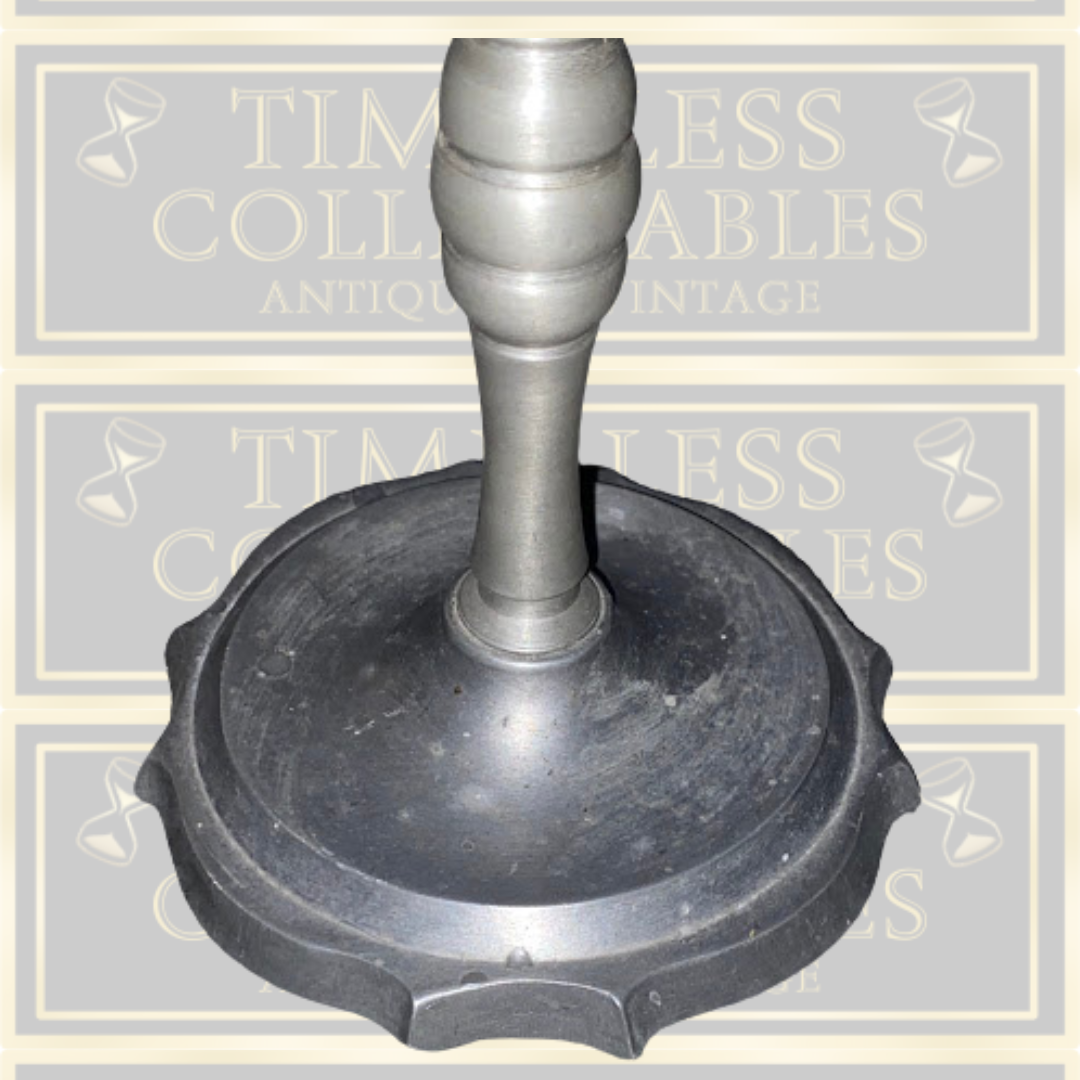 Vintage Pewter Three Arm Stem Candelabra
