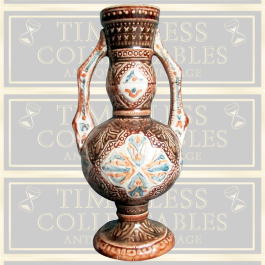 Antique Majolica Alhambrian Pottery Vase