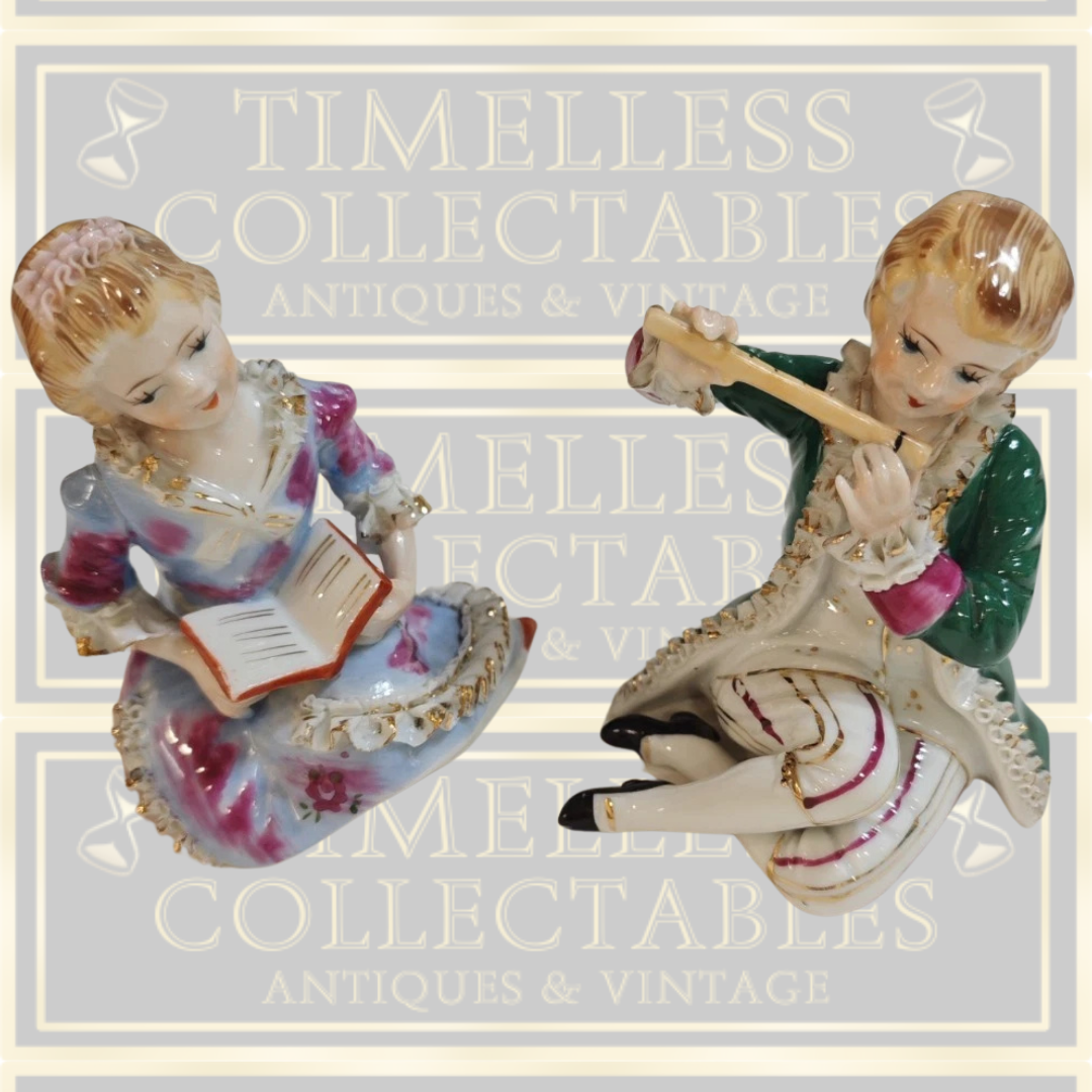 Vintage Pair Children Figurines