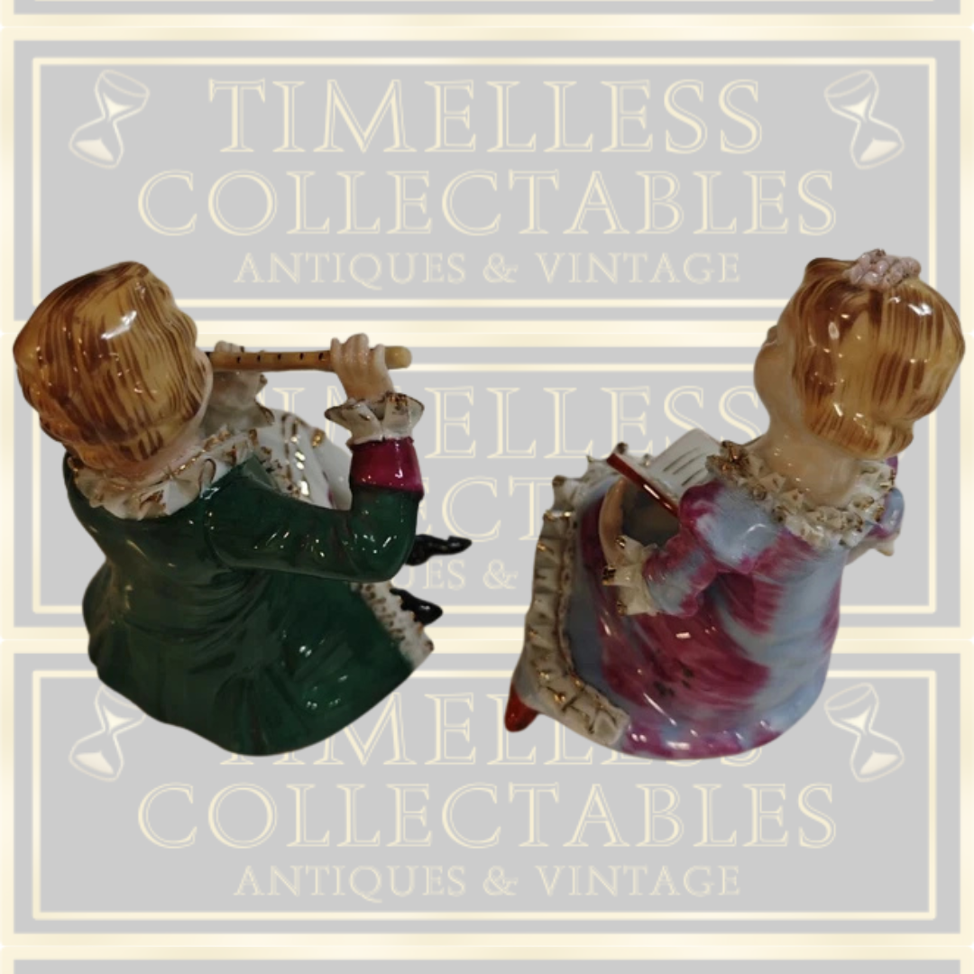 Vintage Pair Children Figurines