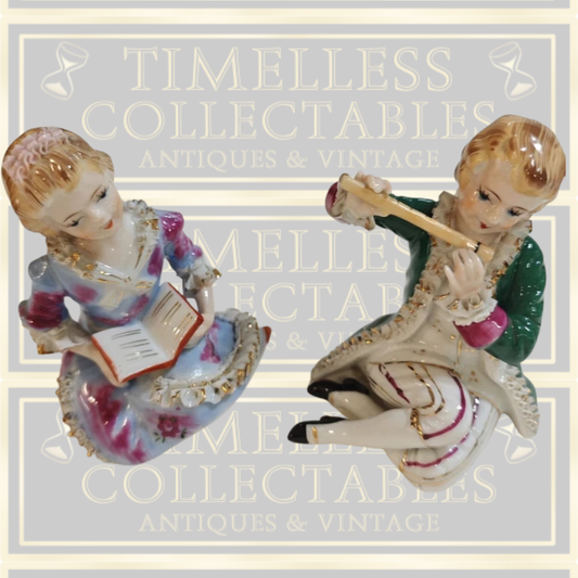 Vintage Pair Children Figurines