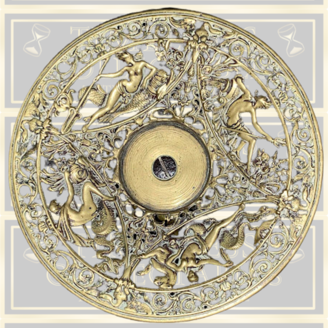 Antique Ornate Brass Tazza Centerpiece