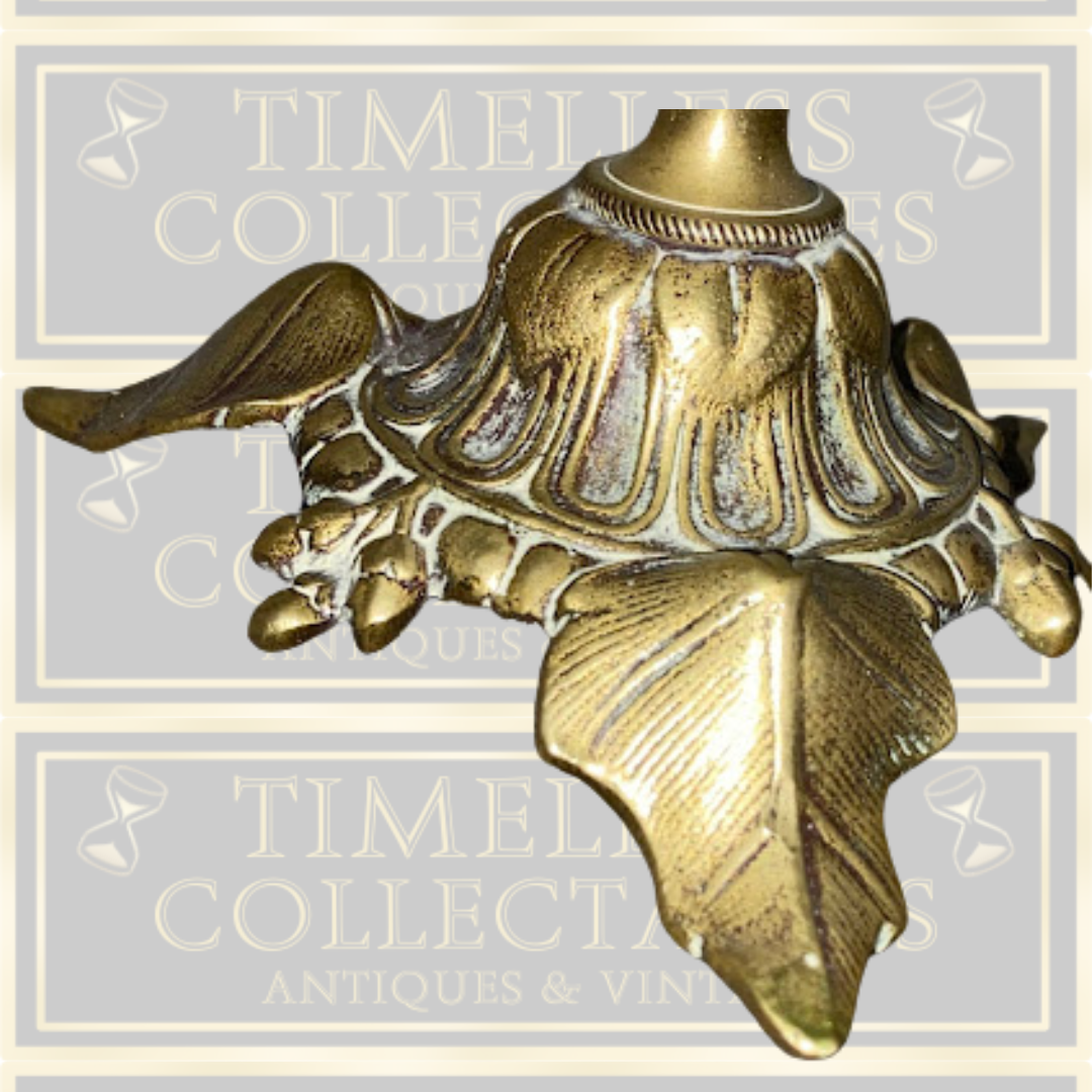 Antique Ornate Brass Tazza Centerpiece