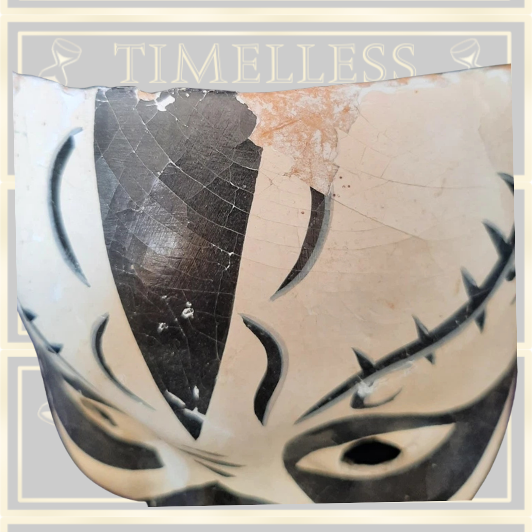 Vintage Chinese Peking Hand Painted Opera Mask