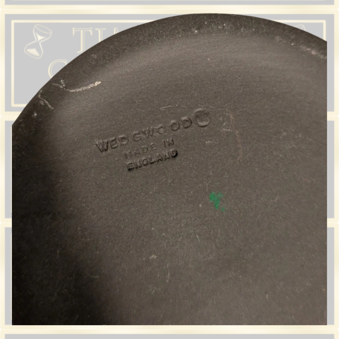 Vintage Basalt Black Wedgwood Fluted Pitcher