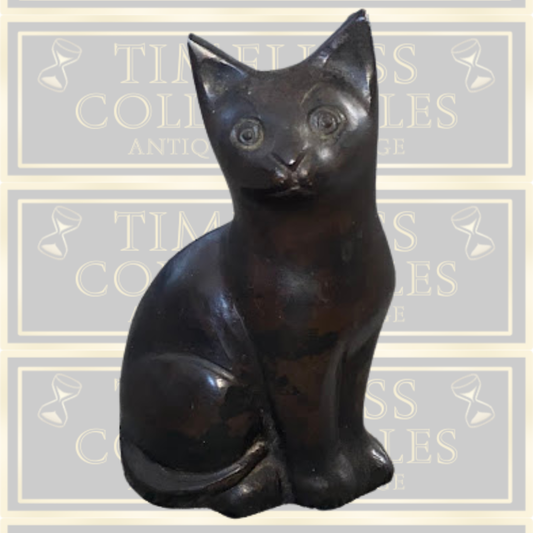 Antique Bronze/Brass Cat Ornament