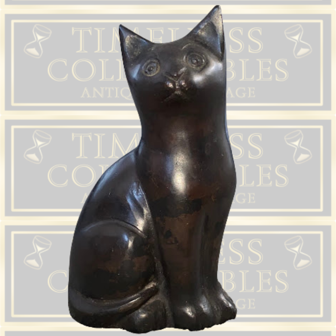 Antique Bronze/Brass Cat Ornament
