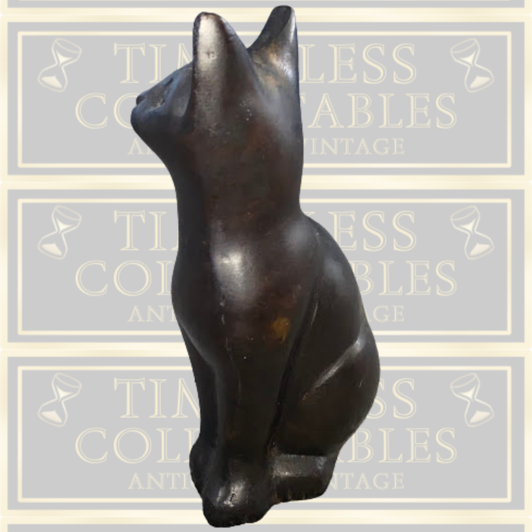 Antique Bronze/Brass Cat Ornament