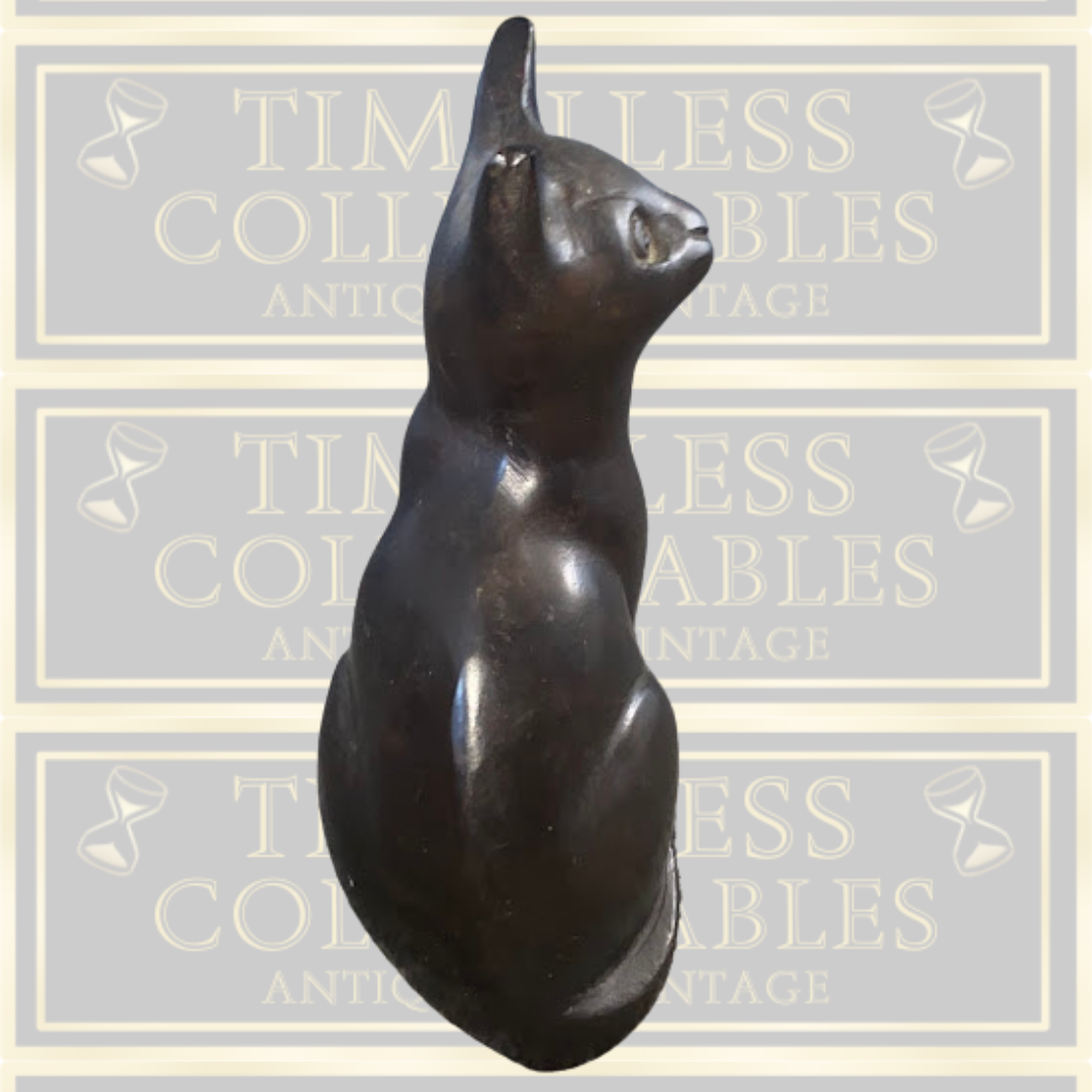 Antique Bronze/Brass Cat Ornament