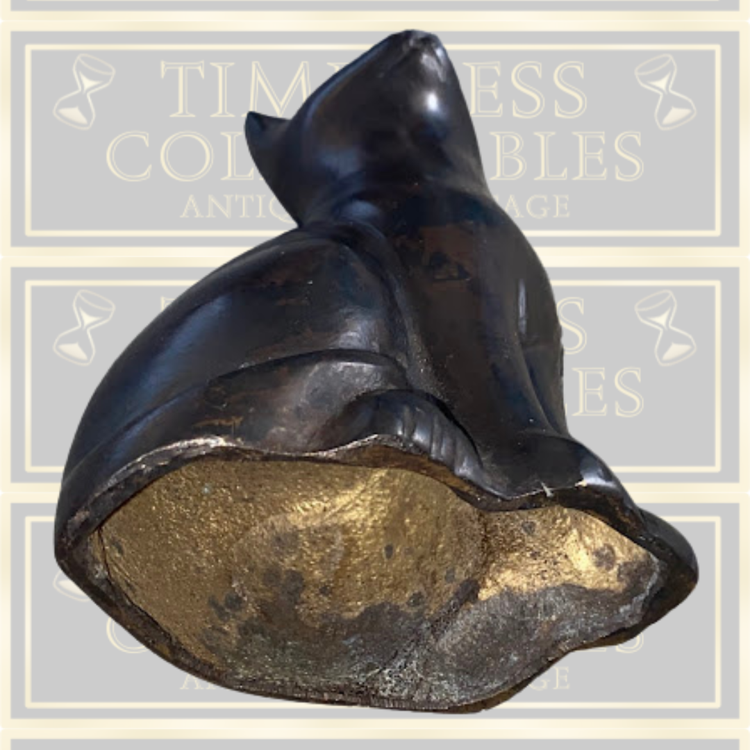 Antique Bronze/Brass Cat Ornament