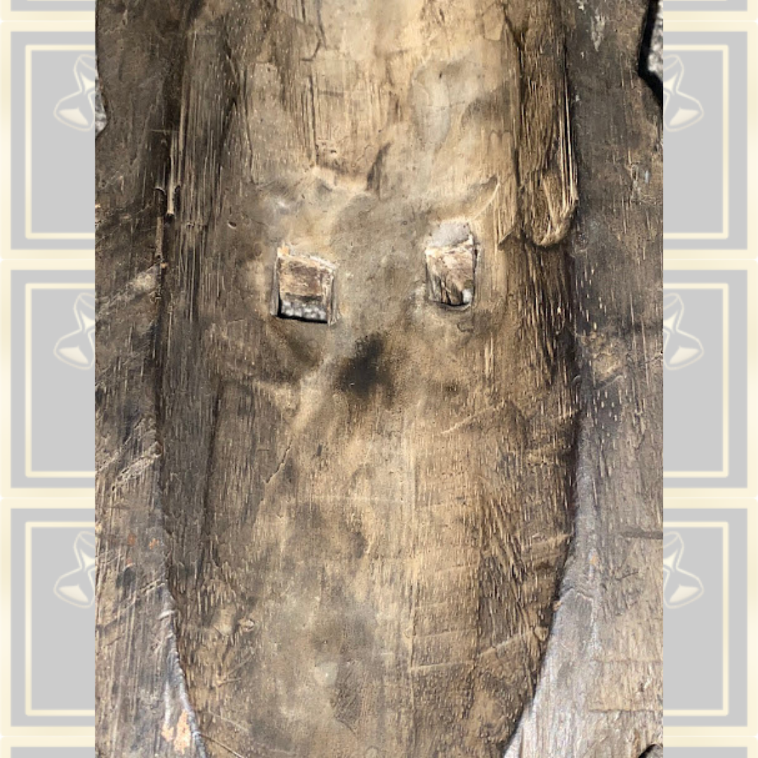 Vintage African Wooden Carved Masai Tribal Mask
