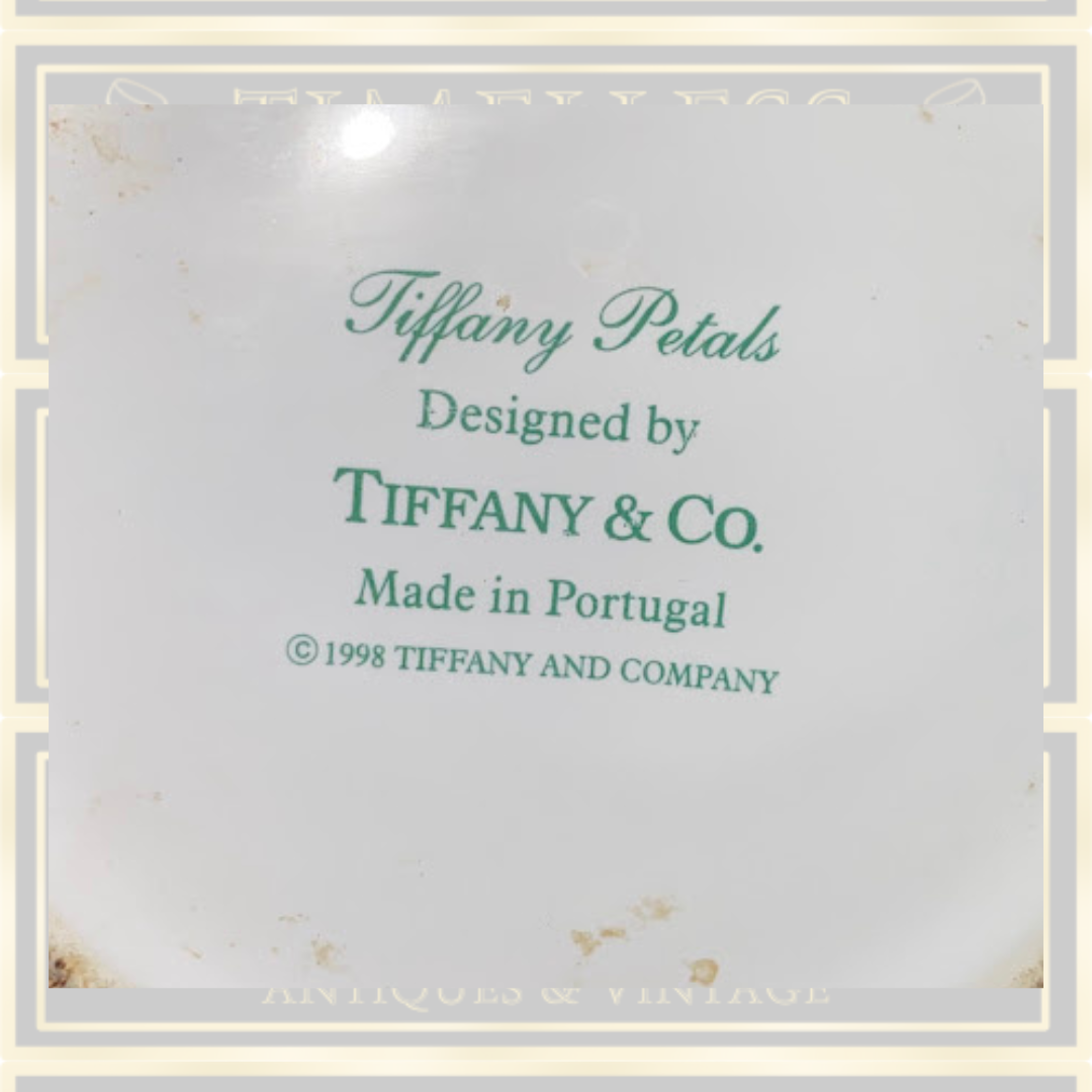 Vintage Tiffany & Co. "Petals" Ceramic Water Pitcher