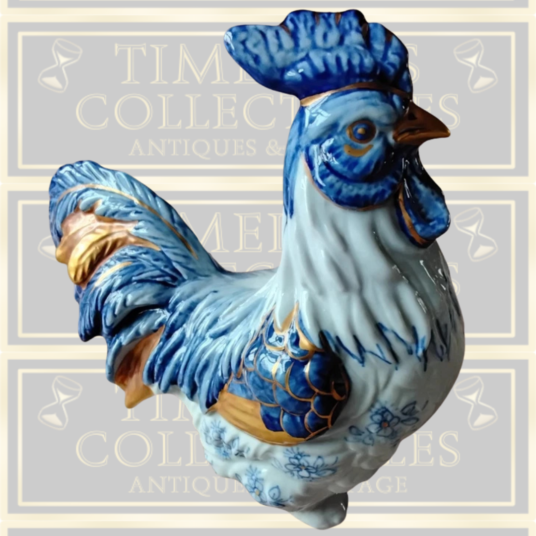 Vintage Capodimonte Ceramic Rooster