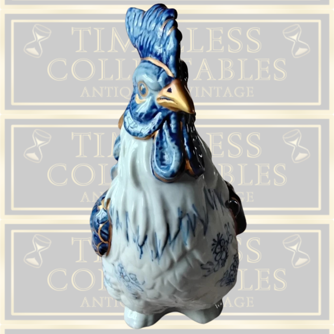 Vintage Capodimonte Ceramic Rooster
