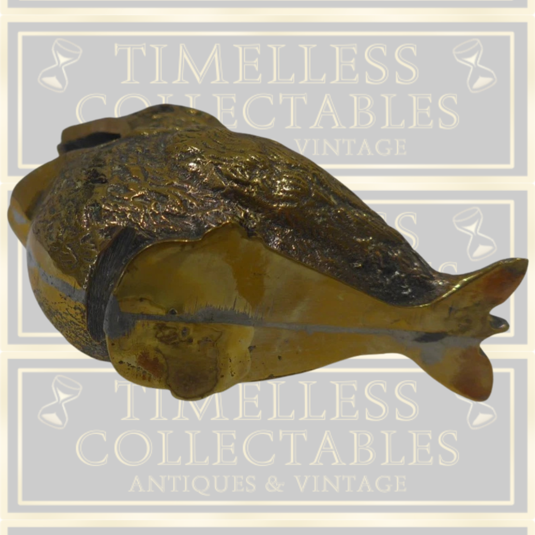 Antique Brass Bird Ashtray
