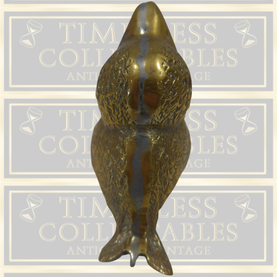 Antique Brass Bird Ashtray