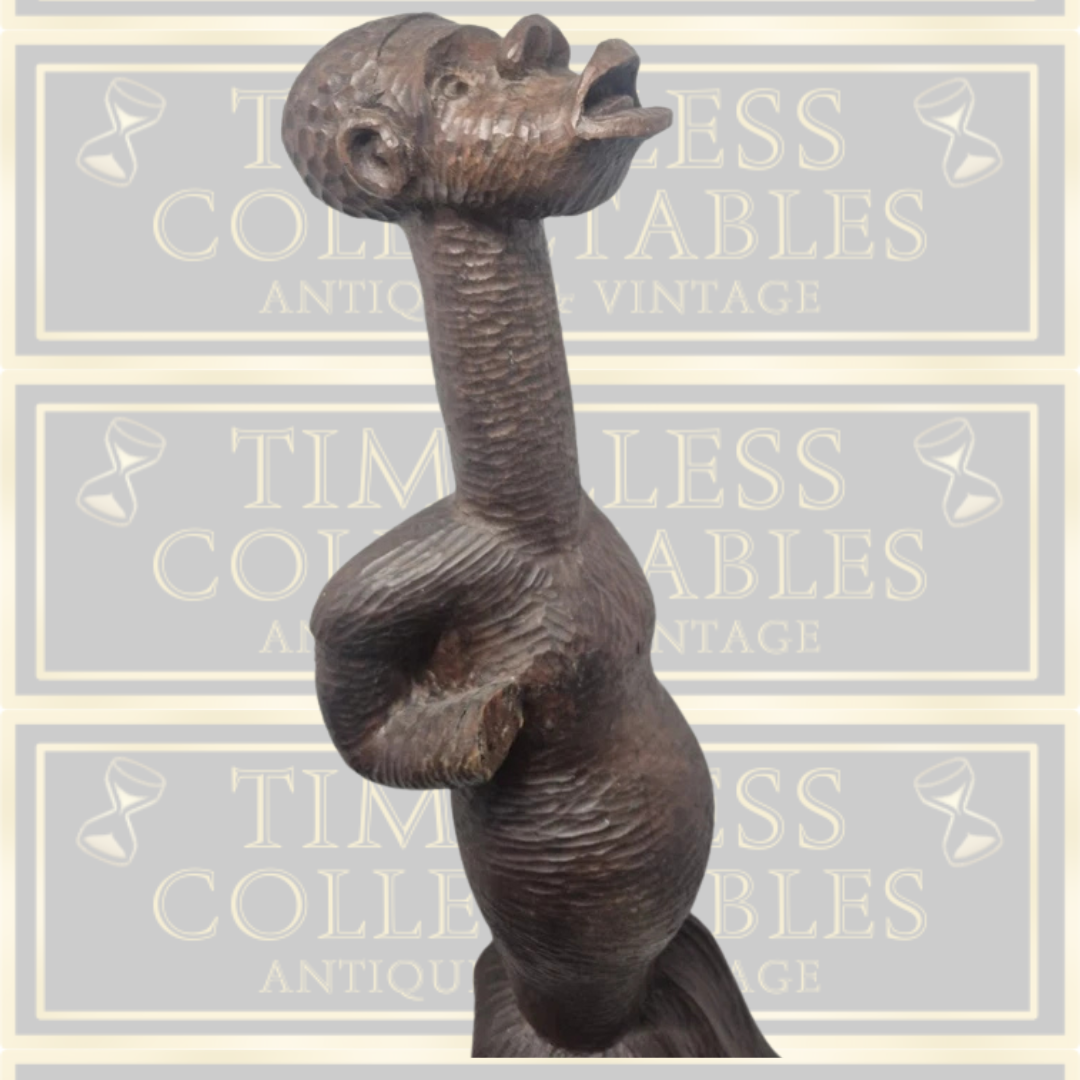 Vintage African Hand Carved Tribal Sculpture Statue