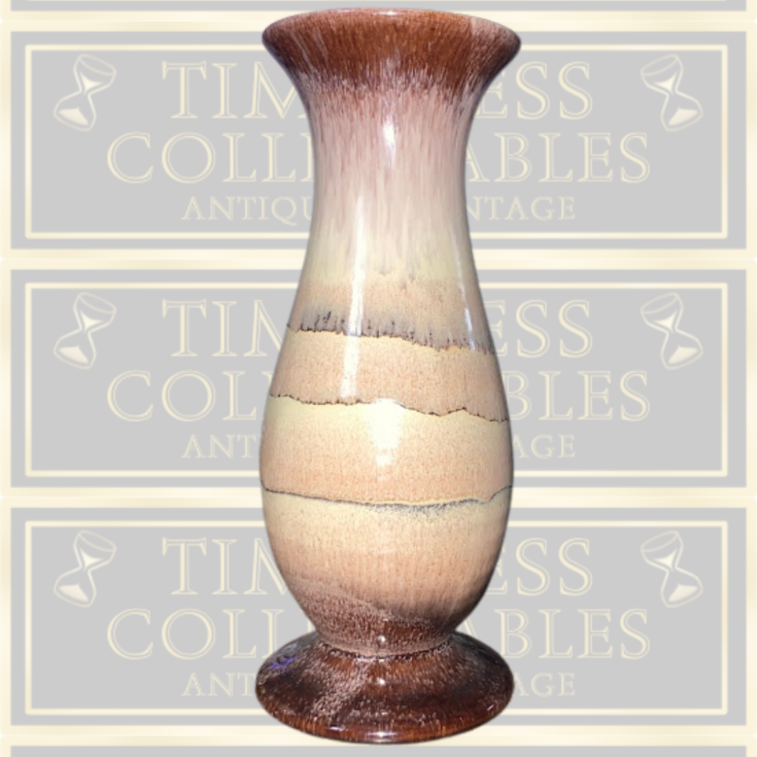 Vintage Keramik Brown & Cream Blended Vase