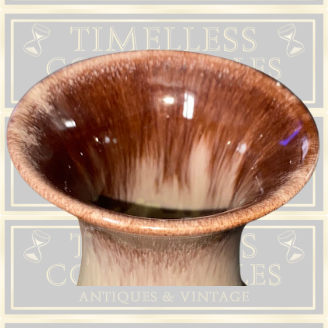 Vintage Keramik Brown & Cream Blended Vase