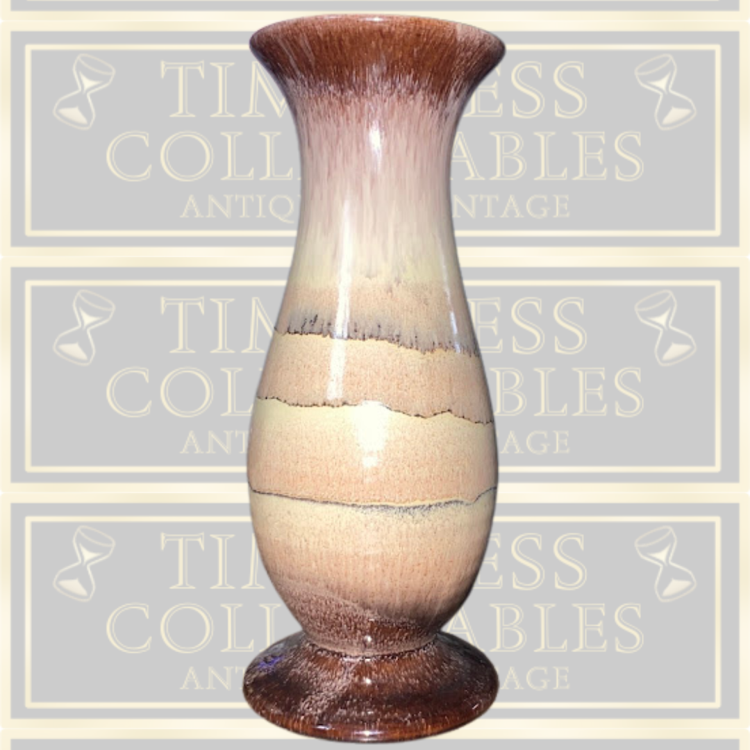 Vintage Keramik Brown & Cream Blended Vase