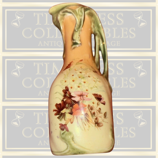 Antique Art Nouveau Floral Porcelain Vase