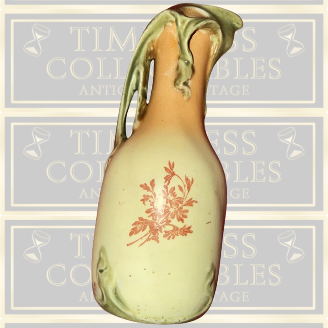 Antique Art Nouveau Floral Porcelain Vase