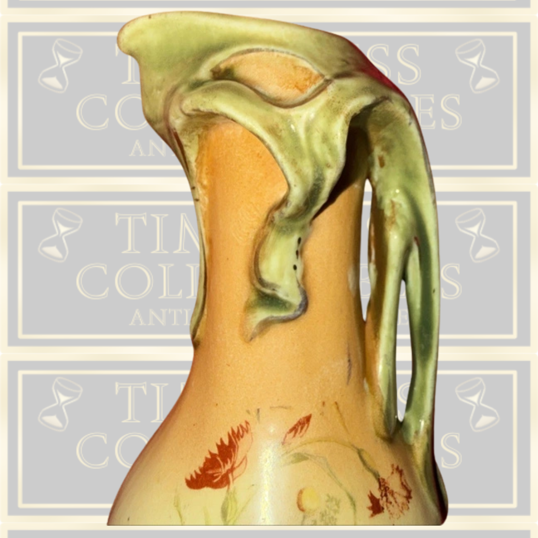 Antique Art Nouveau Floral Porcelain Vase