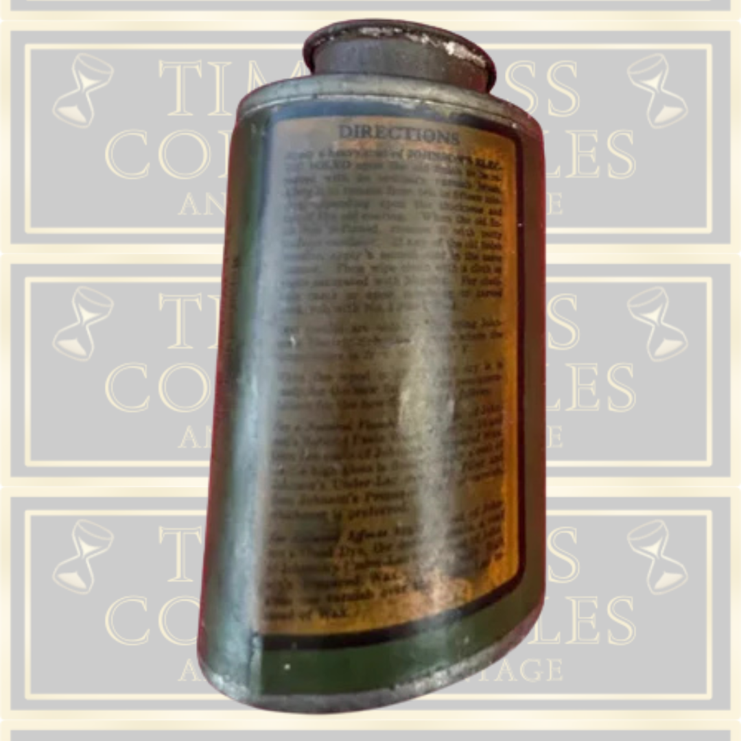Antique Johnson's Electric Solvent Advertising Tin